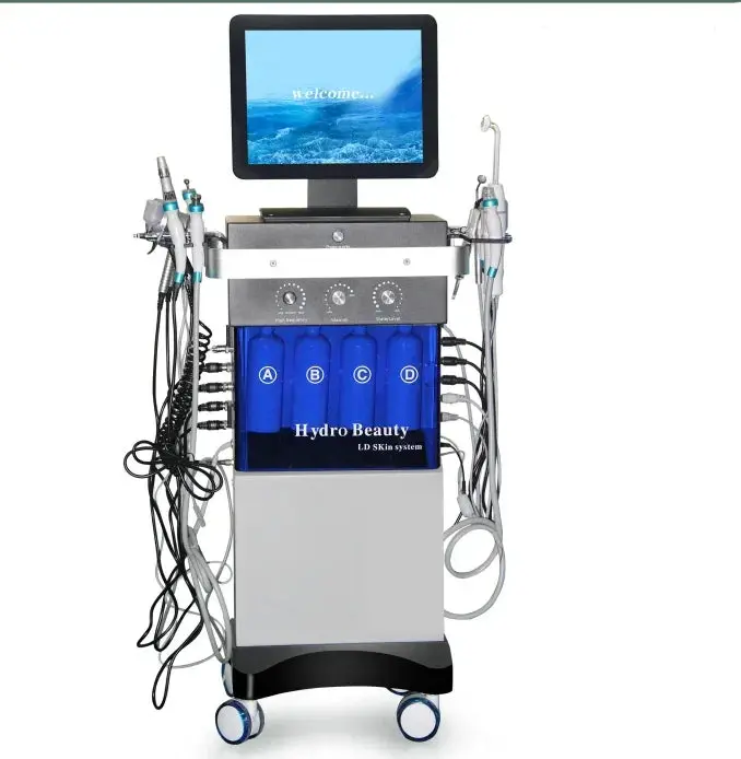 14-Function Oxygen Jet Facial System | Multi-Action Skin Brightening, Tightening & Detox Device 1