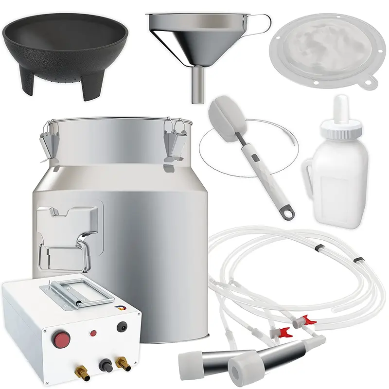 14L Portable Rechargeable Milking Kit – Cordless Vacuum Pump With Integrated Milk Bucket 1