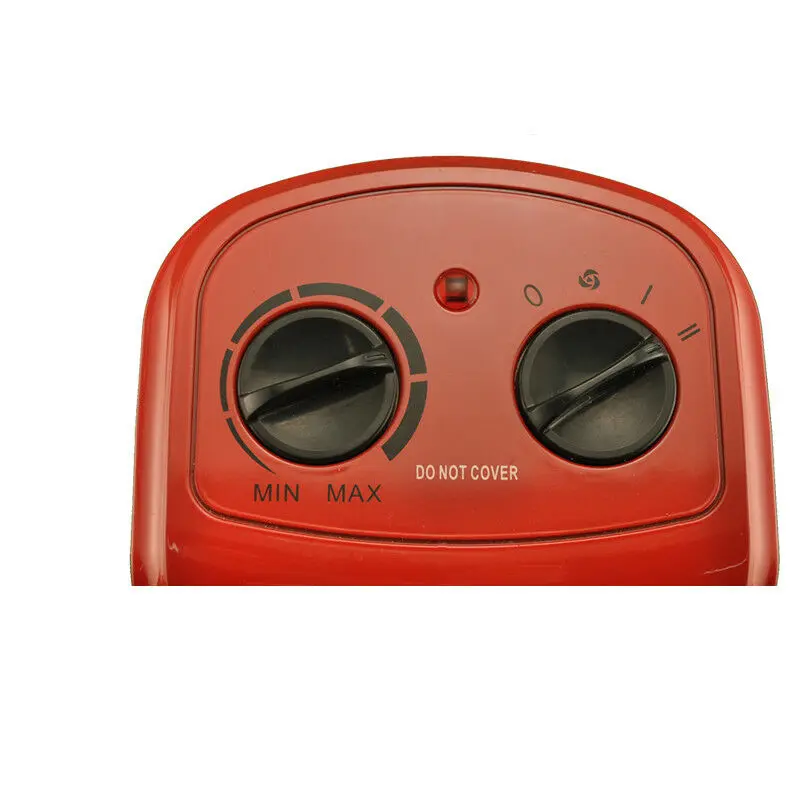 1500W Ceramic Portable Fan Heater With Red Housing 1