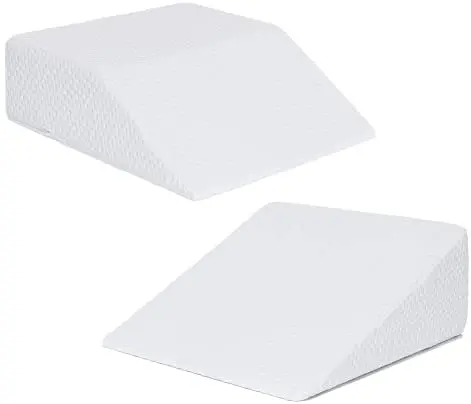 2-Pack Foam Bed Wedge Pillow Set – 24" × 24" × 7.5", Dual-Use Design 1