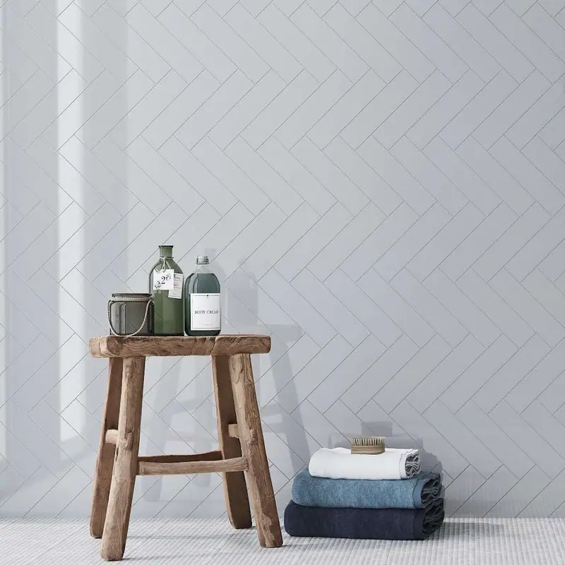 2X10 White Glossy Minimalist Subway Tile 1