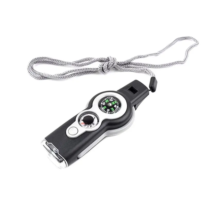 3-In-1 Emergency Safety Tool: Whistle, Compass & Digital Thermometer 1