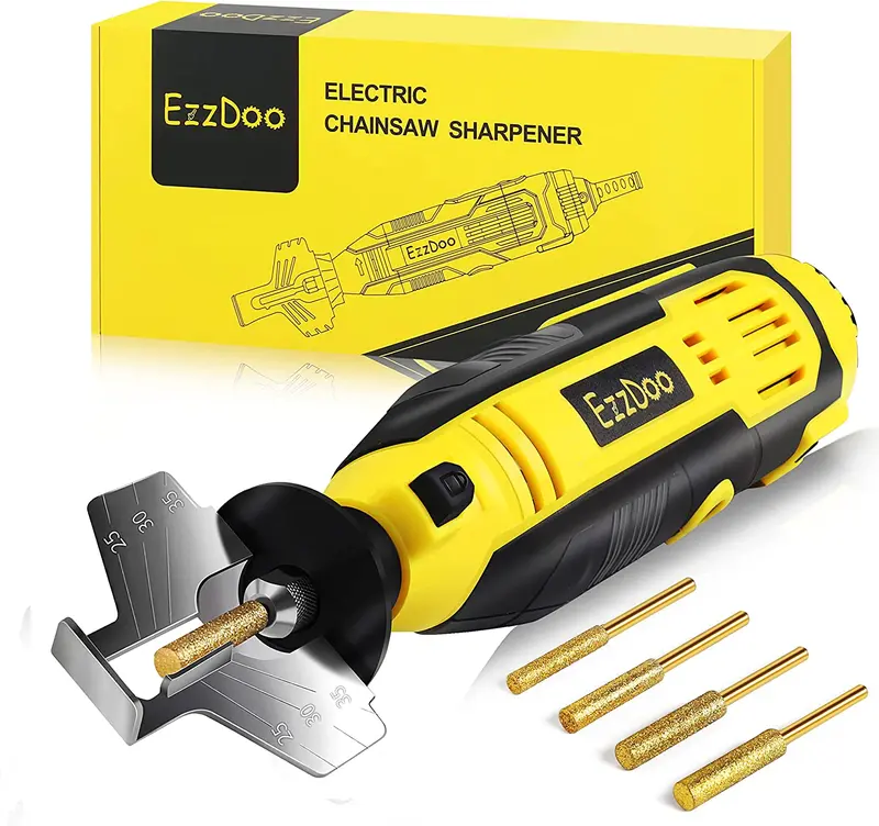 3-In-1 Titanium-Coated Chainsaw Sharpener – Diamond Wheel Kit For Fast, Durable Blade Maintenance 1
