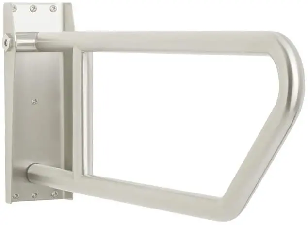 30-Inch Stainless Steel Flip-Up Bathroom Safety Rail 1