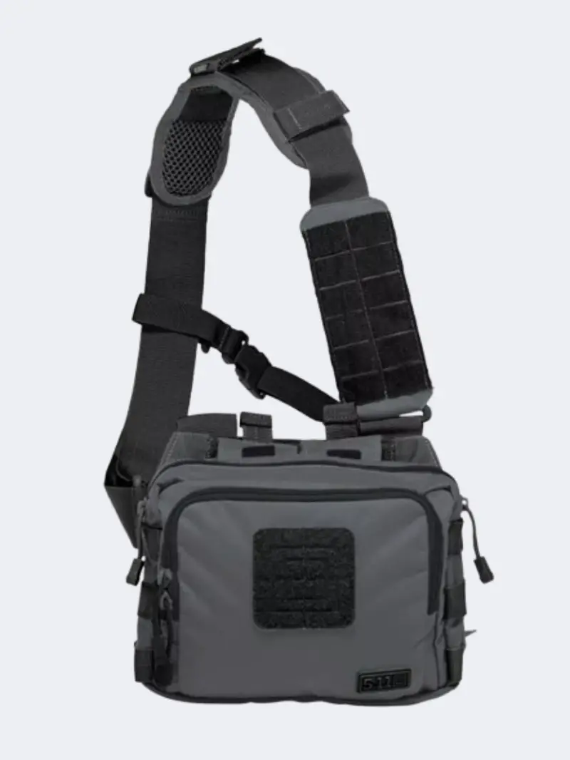 5.11 2-Banger Tactical Duffel Bag For Men – Double-Tap Grey 1