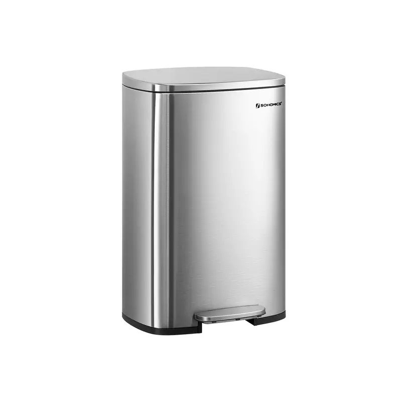 50L Steel Kitchen Pedal Bin – Large Capacity Step-On Waste Container With Quiet-Close Mechanism 1