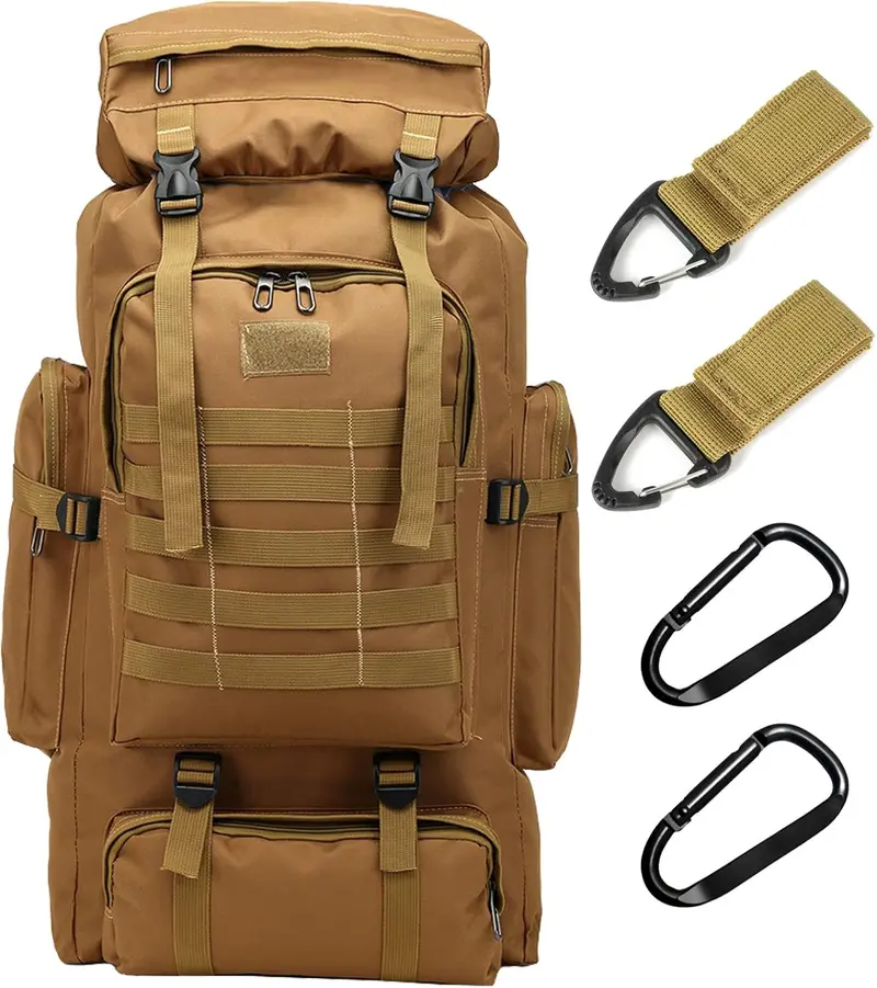 70L Waterproof Hiking Backpack – Molle-Compatible Outdoor Rucksack For Men 1