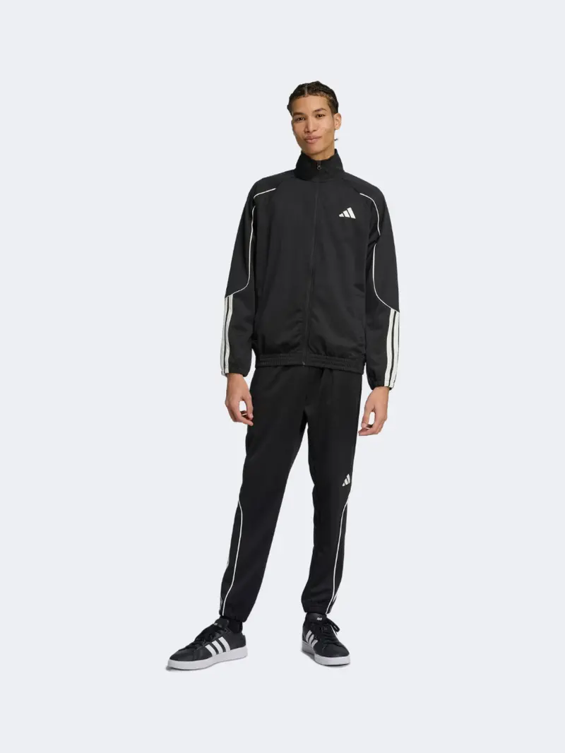 Adidas 3-Stripes Men'S Tracksuit Set – Black And Off-White 1