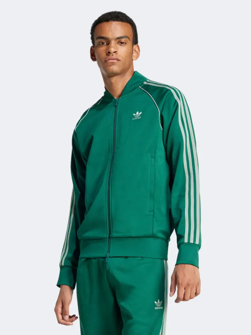 Adidas Adicolor Classics Sst Men'S Track Top – Green/Silver 1