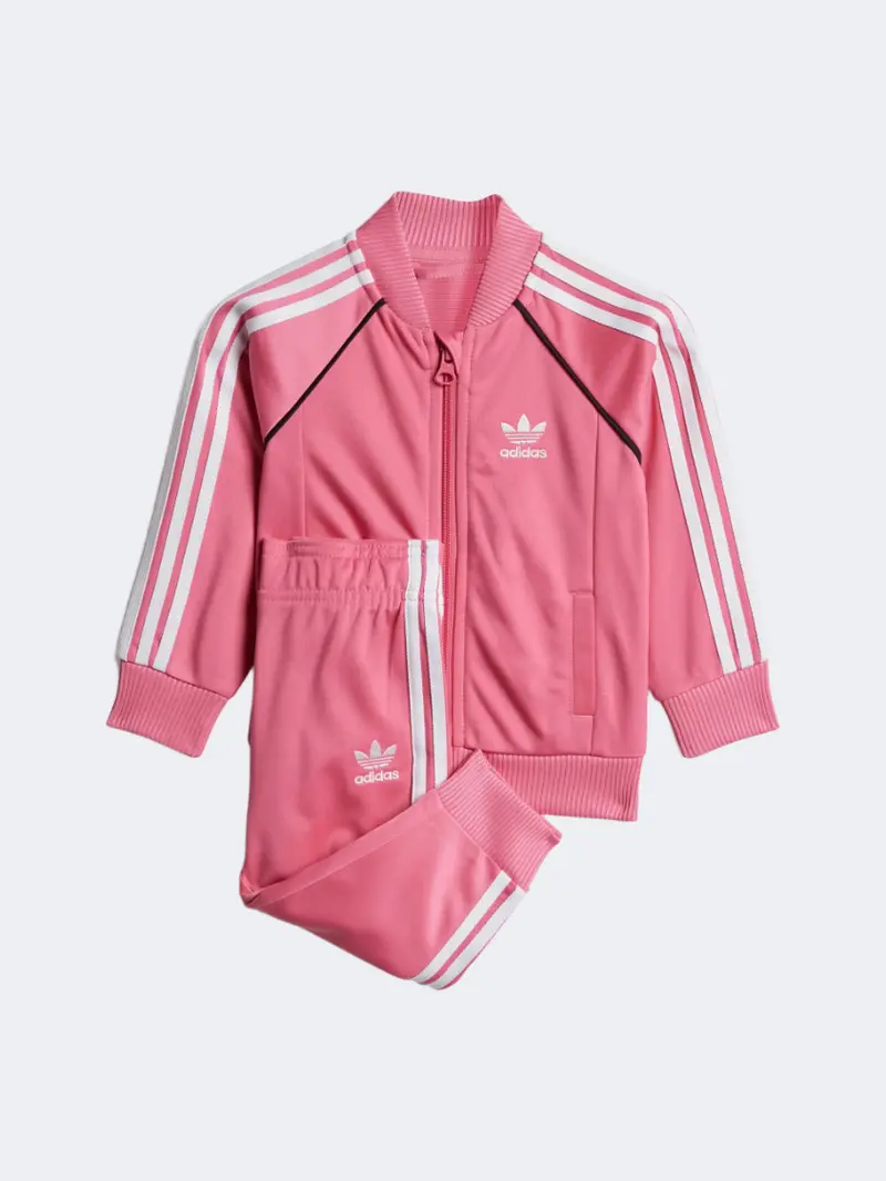 Adidas Adicolor Sst Baby Girls' Originals Tracksuit – Pink Fusion & White 1