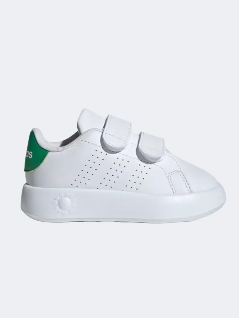 Adidas Advantage Infant-Unisex Sportswear Shoes – White/Green 1