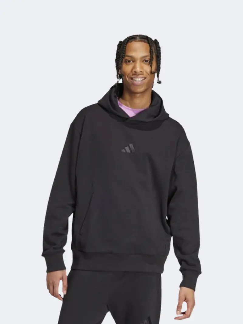 Adidas All Szn French Terry Hoodie For Men – Cozy Black Sweatshirt 1