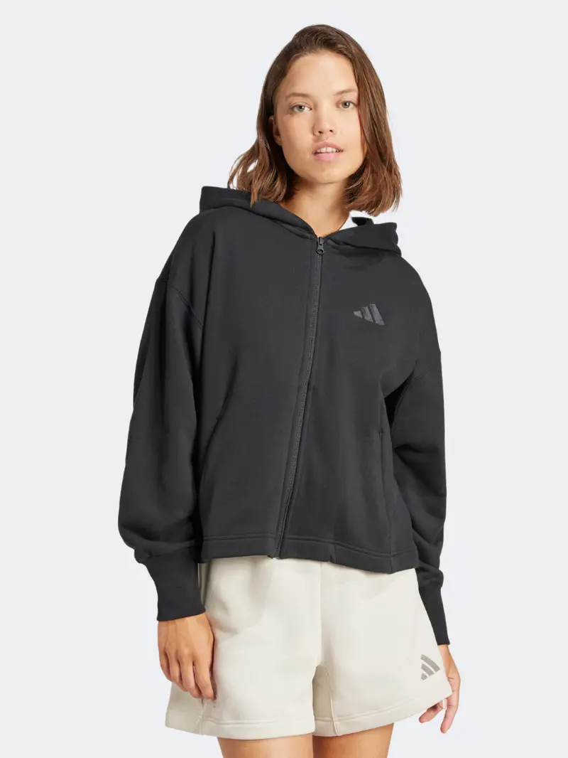 Adidas All Szn French Terry Hoodie For Women – Black 1