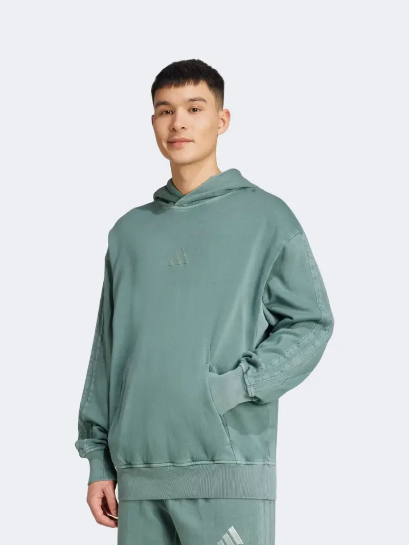 Adidas All Szn French Terry Washed Men'S Hoodie – Aurora Ivy Shade 1