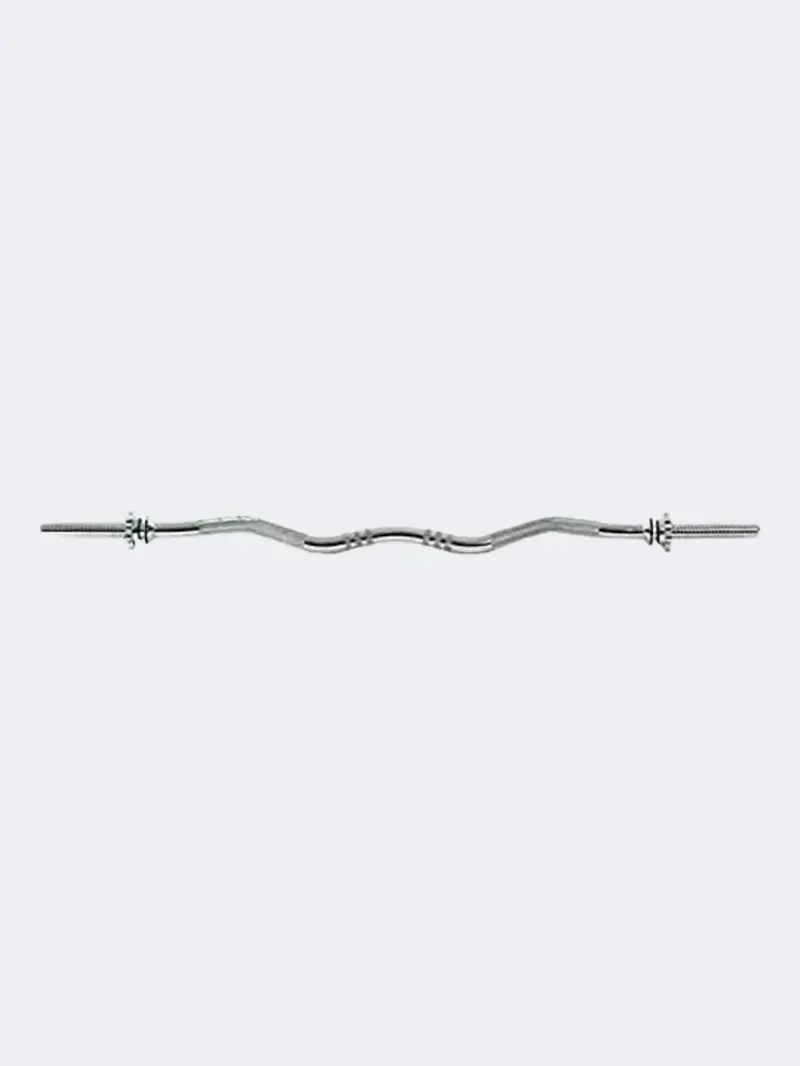 Adidas Bicep Curl Bar – Silver Bodybuilding Accessory 1