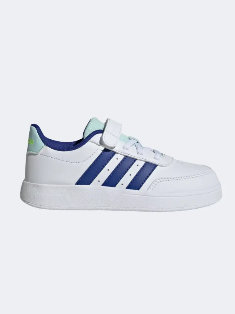 Adidas Breaknet 2 Boys Sportswear Shoes – White, Blue & Mint 1