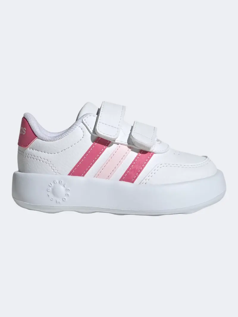 Adidas Breaknet 3.0 Toddler Girls Sneakers – Cloud White & Pink 1