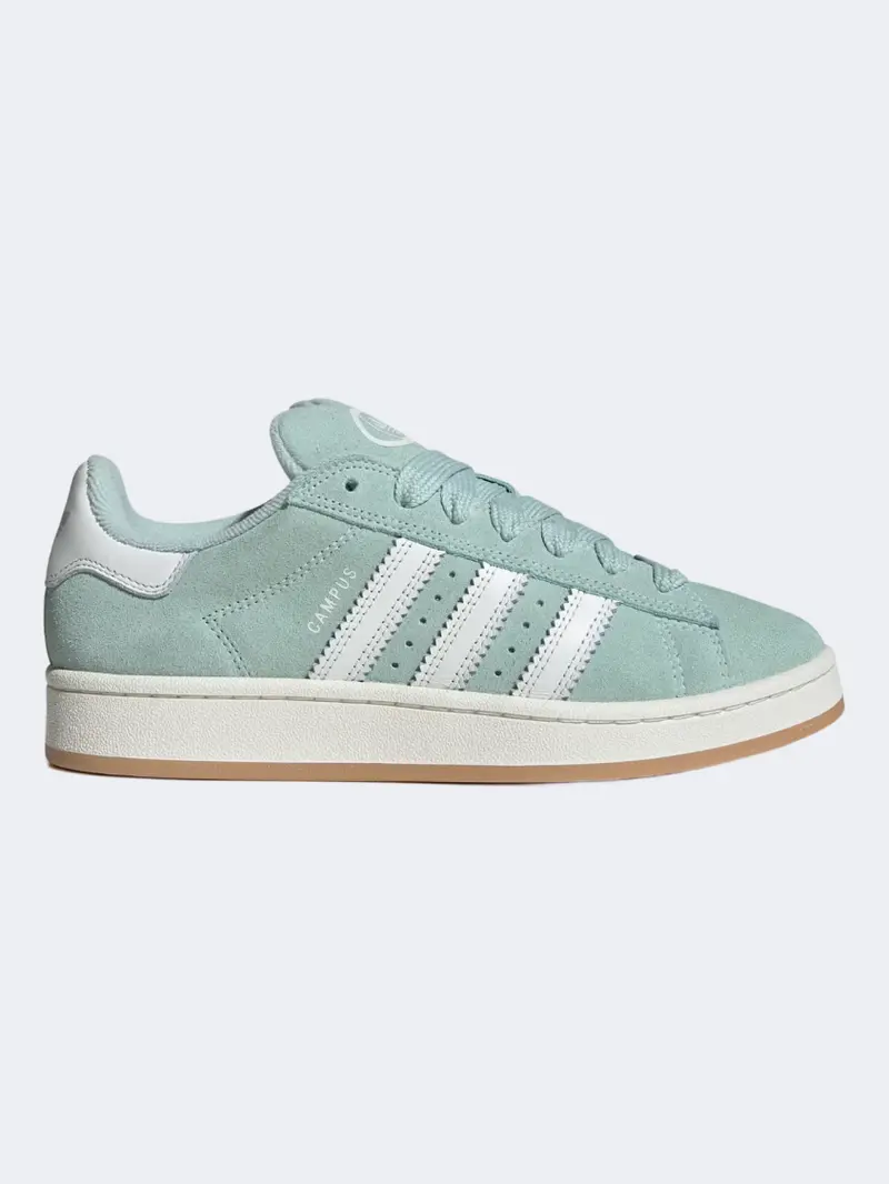 Adidas Campus 00S Women'S Classic Sneakers – White And Ash Green 1