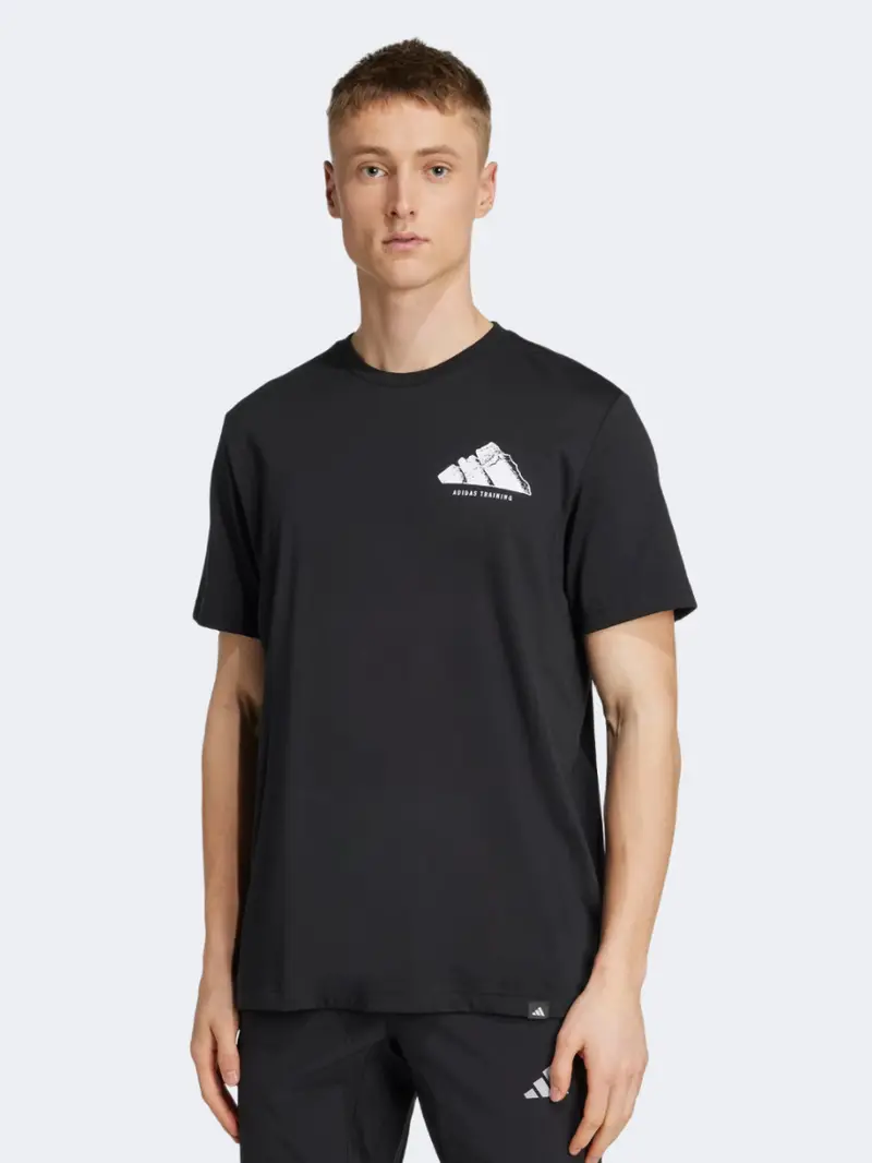 Adidas Climacool Vintage Graphic Training Tee – Men'S Black 1