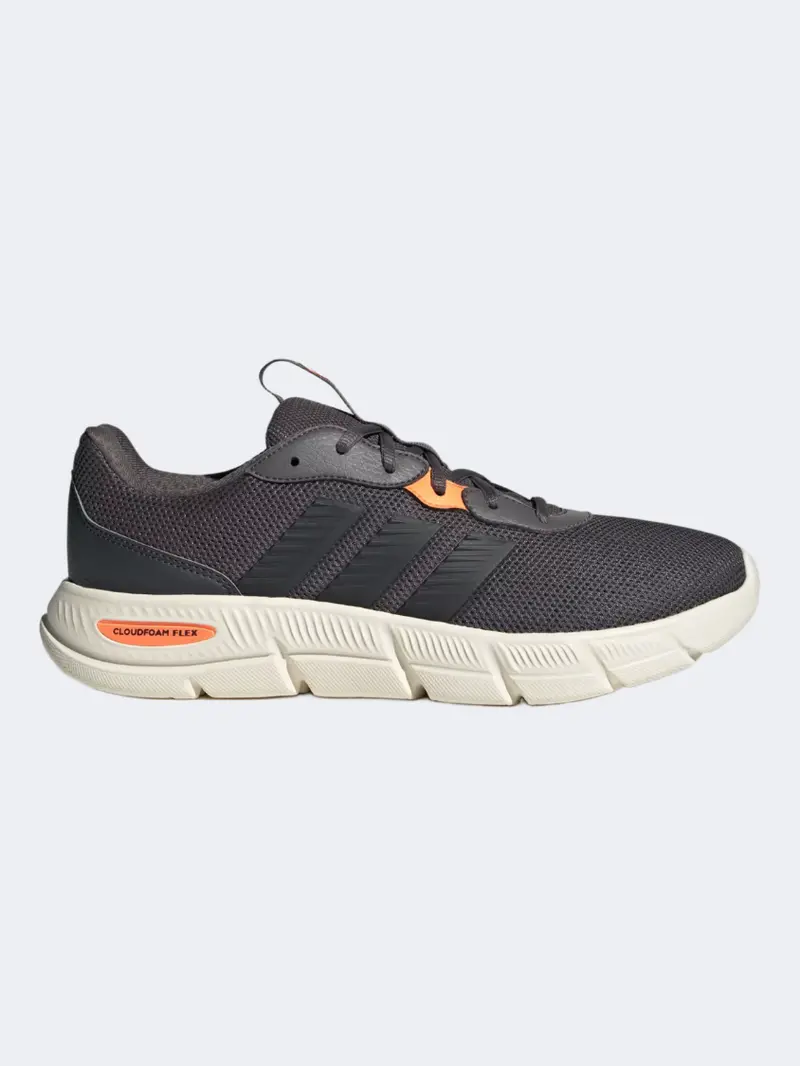 Adidas Cloudfoam Flex Lace-Up Sneakers For Men – Charcoal 1