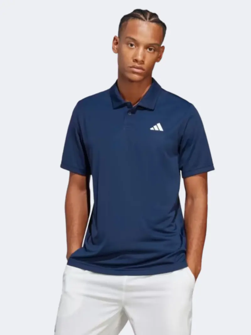 Adidas Club Men'S Collegiate Navy Tennis Polo Shirt 1