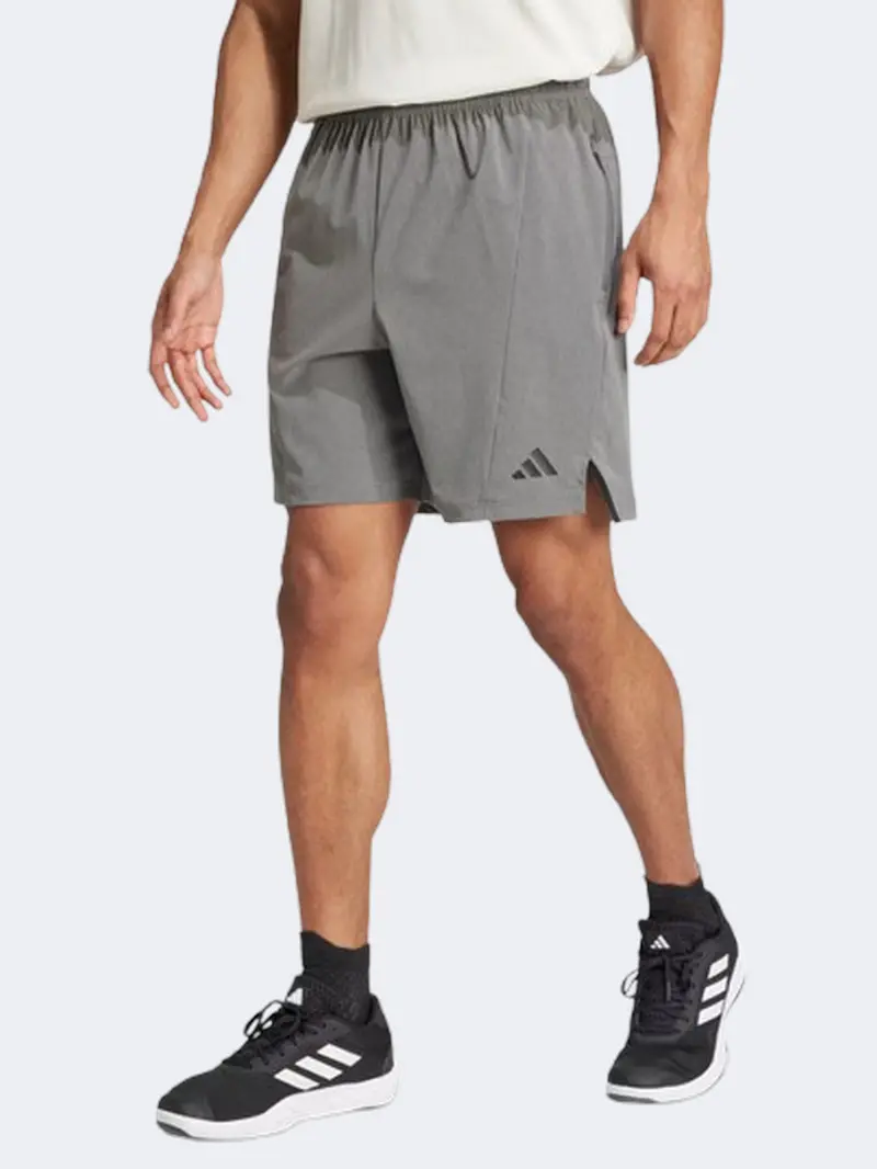 Adidas D4T Melange Men'S Training Shorts – Grey Five Melange 1