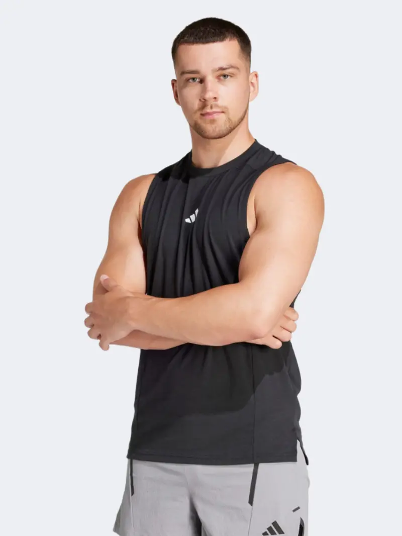 Adidas D4T Men'S Training Tank Top – Black 1