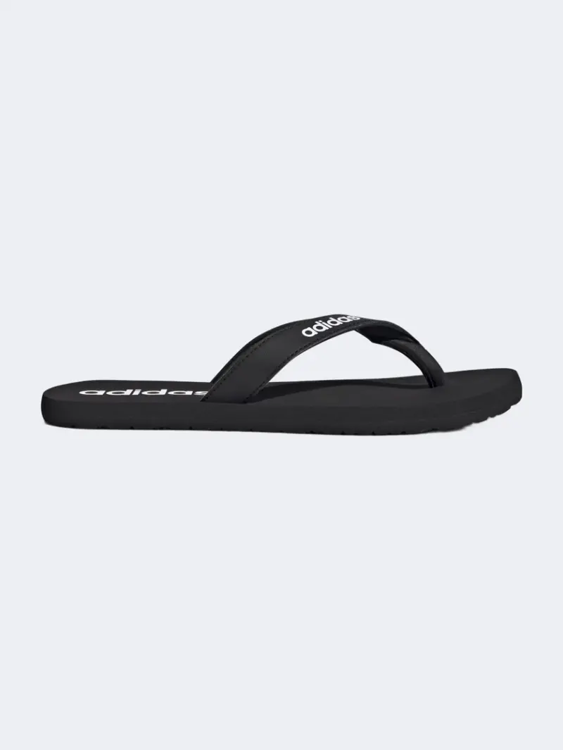 Adidas Eezay Men'S Black And White Sportswear Slippers 1