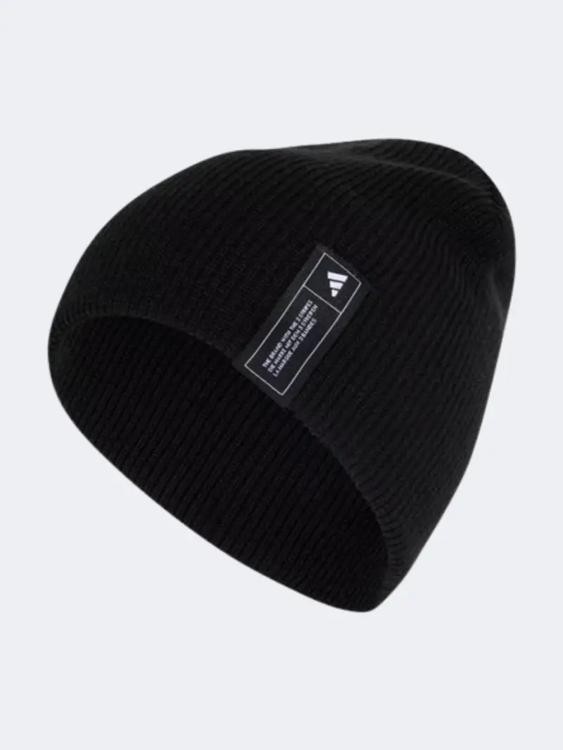 Adidas Essential Unisex Training Beanie – Black & White Contrast Style 1