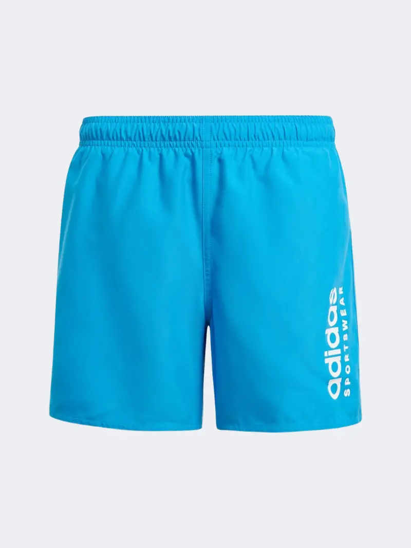 Adidas Essentials Logo Boys' Swim Shorts – Navy Blue 1