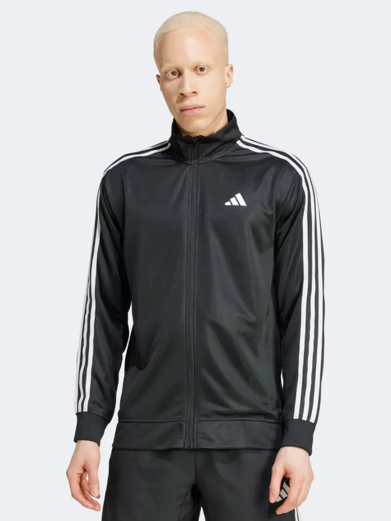 Adidas Essentials Men'S Training Track Top In Sleek Black 1