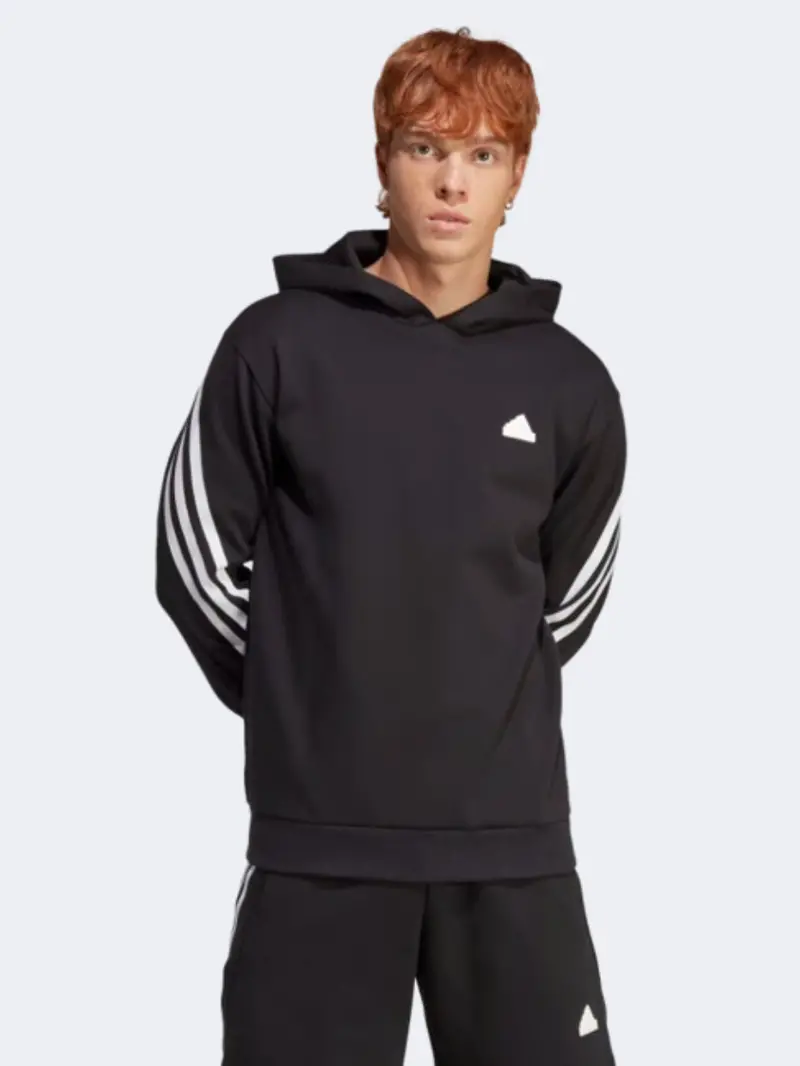 Adidas Future Icons Men'S Black & White Sportswear Hoodie 1