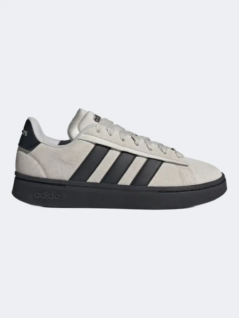 Adidas Grand Court Alpha Men'S Casual Sportswear Shoes – Grey And Black 1