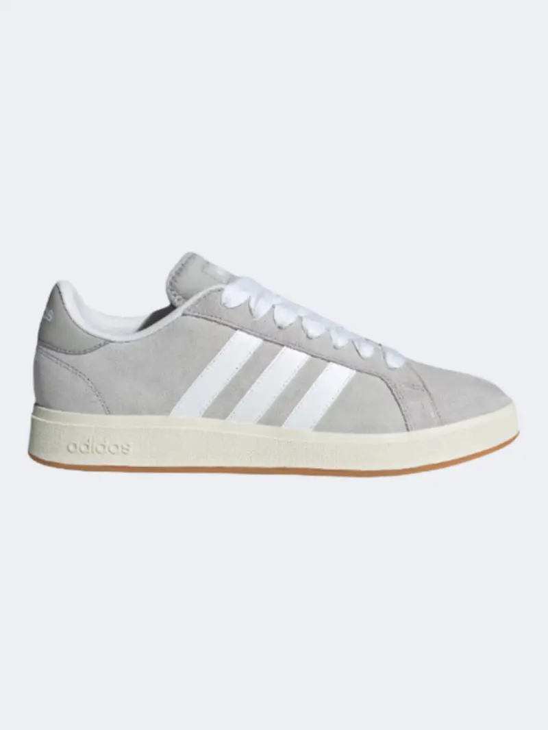 Adidas Grand Court Base 00S Men'S Lifestyle Sneakers – Grey, White & Gum 1
