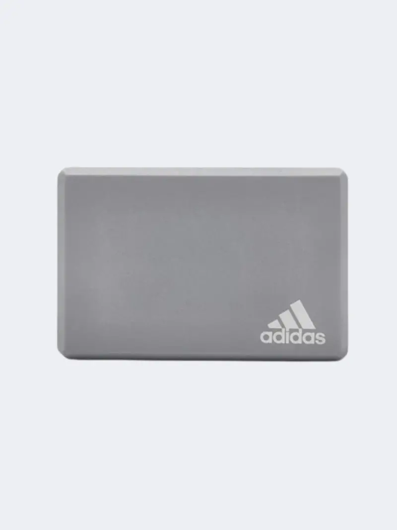 Adidas Grey Foam Yoga Block For Fitness And Stretching 1