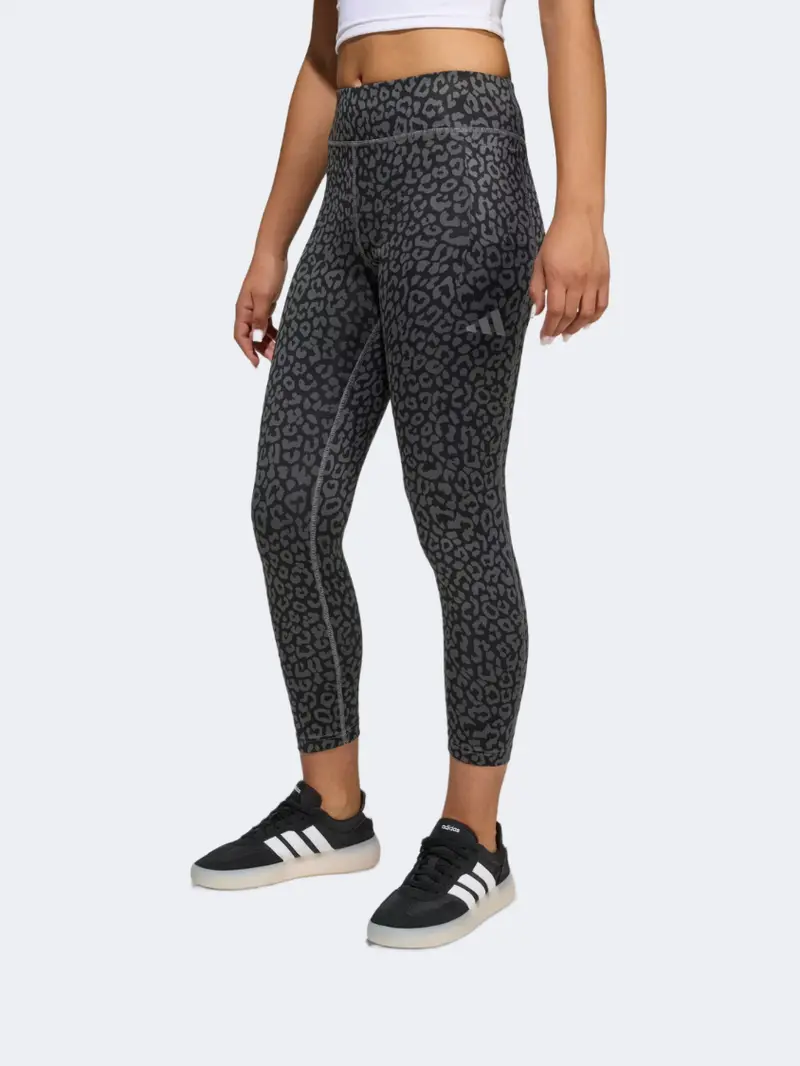 Adidas Kids' Black & Grey Future Icons 7/8-Length Sportswear Tights For Girls 1