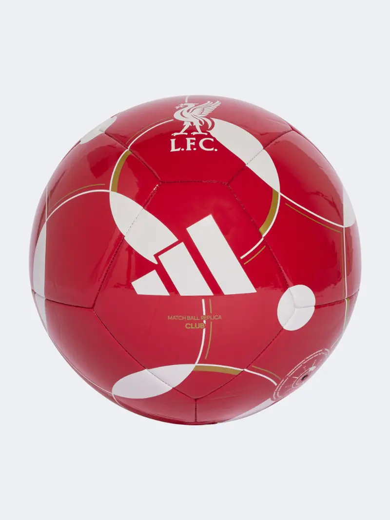 Adidas Liverpool Club Football Ball – Unisex Red & White Replica Match Ball 1