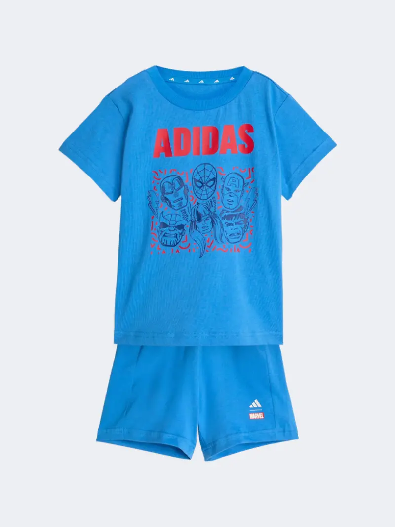 Adidas Marvel Avengers Baby Boys' Sportswear Set – Ray Blue & Off-White 1