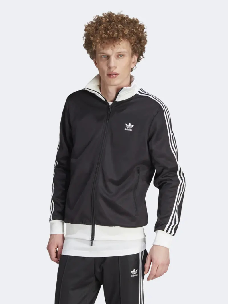 Adidas Men'S Adicolor Beckenbauer Original Track Top – Black/White 1