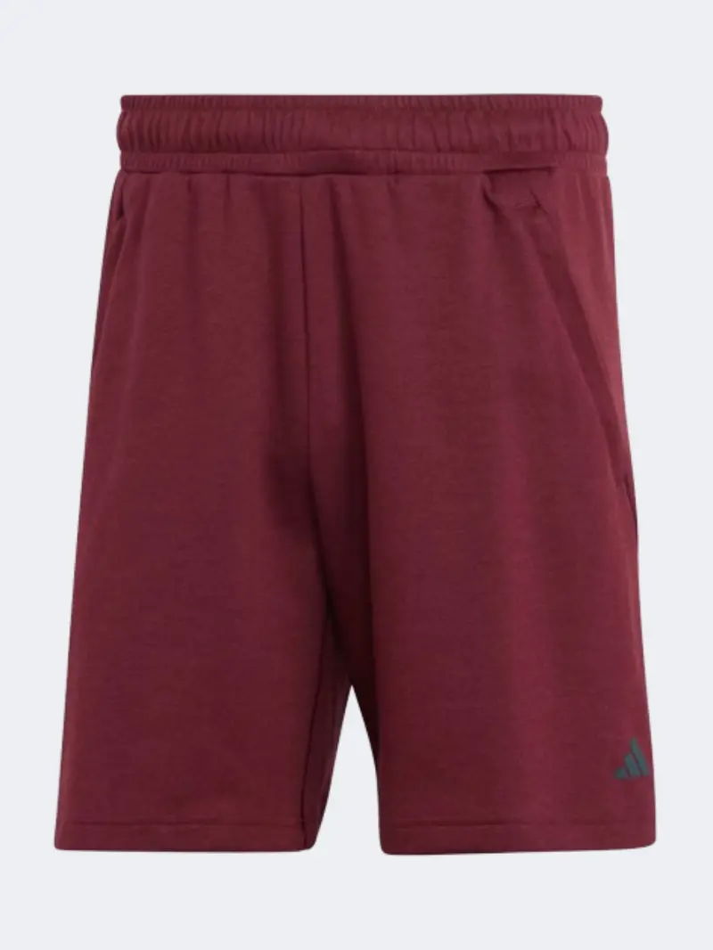 Adidas Men'S Shadow Red And Carbon Yoga Training Shorts 1