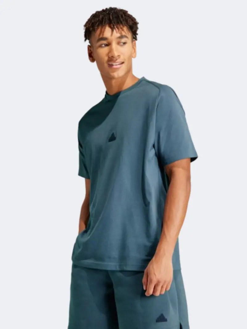 Adidas Men'S Zne Sportswear T-Shirt In Legend Ivy 1