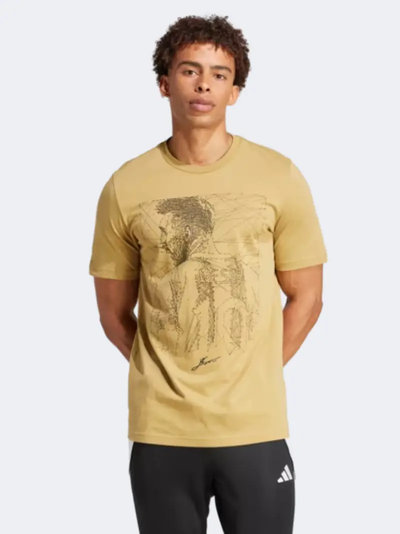 Adidas Messi Adult Soccer Shirt – Khaki 1