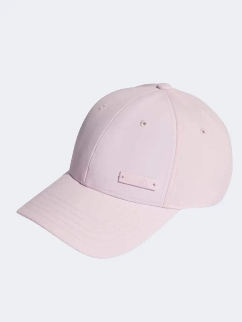 Adidas Metal Badge Baseball Cap – Unisex Clear Pink Training Headwear 1