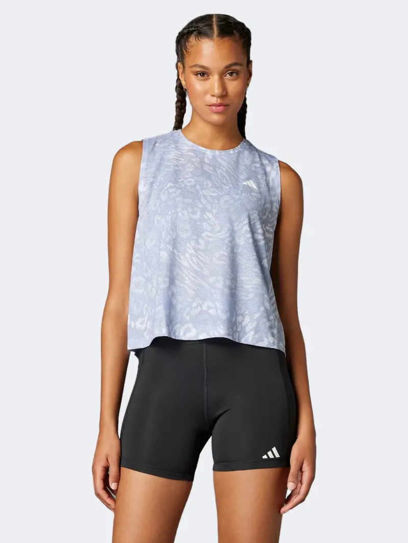 Adidas Own The Run Climacool Women'S Grey & Violet Running Tank 1