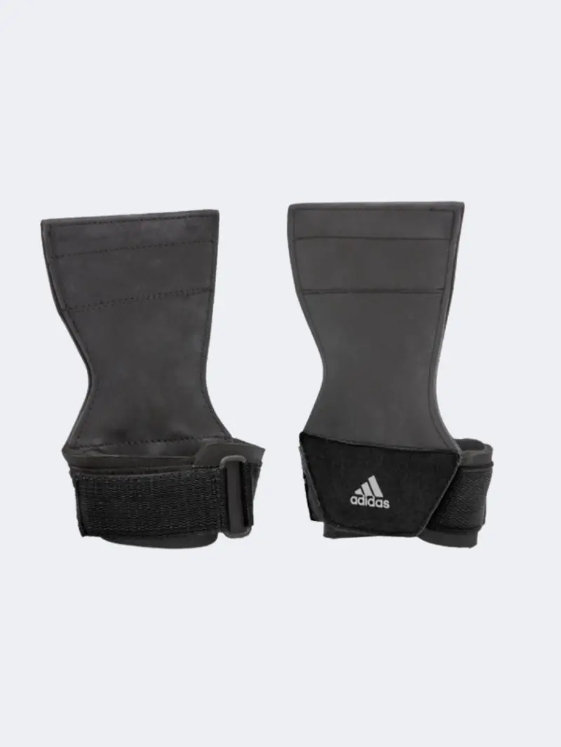 Adidas Padded Lifting Grip – Sleek Black Design 1
