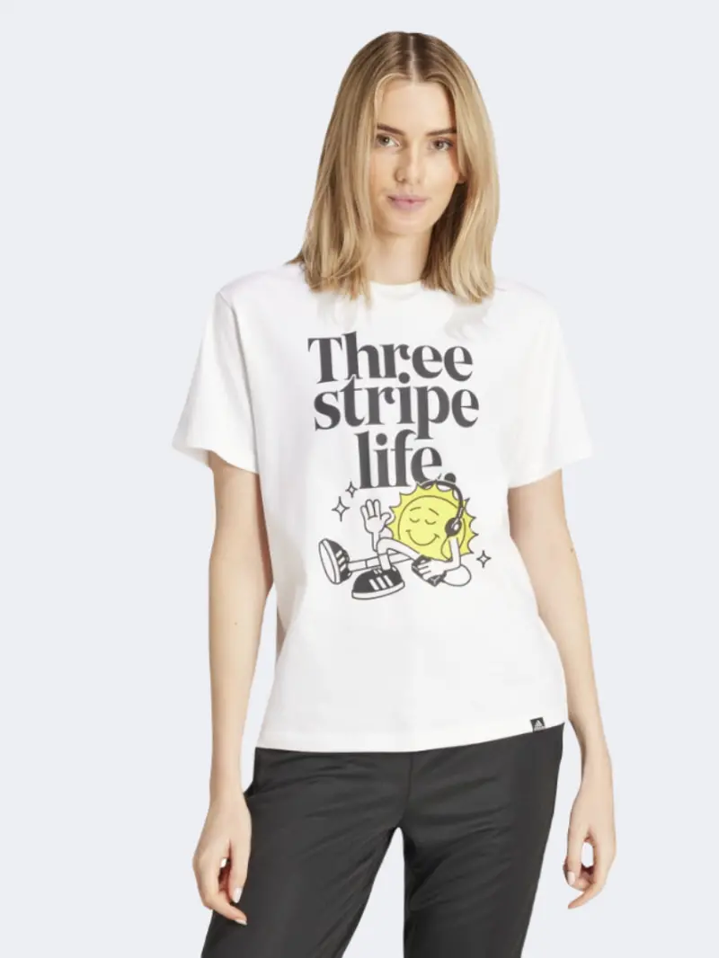 Adidas Positive Crewneck T-Shirt For Women – White 1