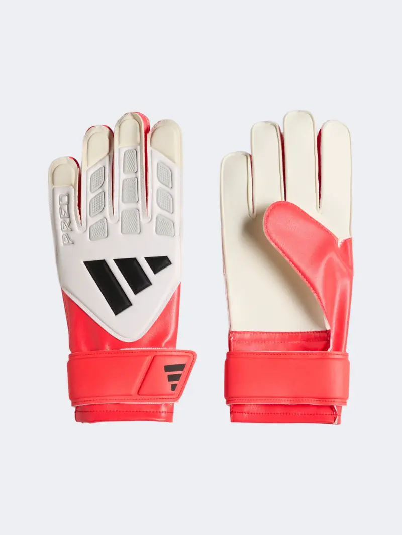 Adidas Predator Goalkeeper Gloves For Boys – Lucid Red Football Gear 1