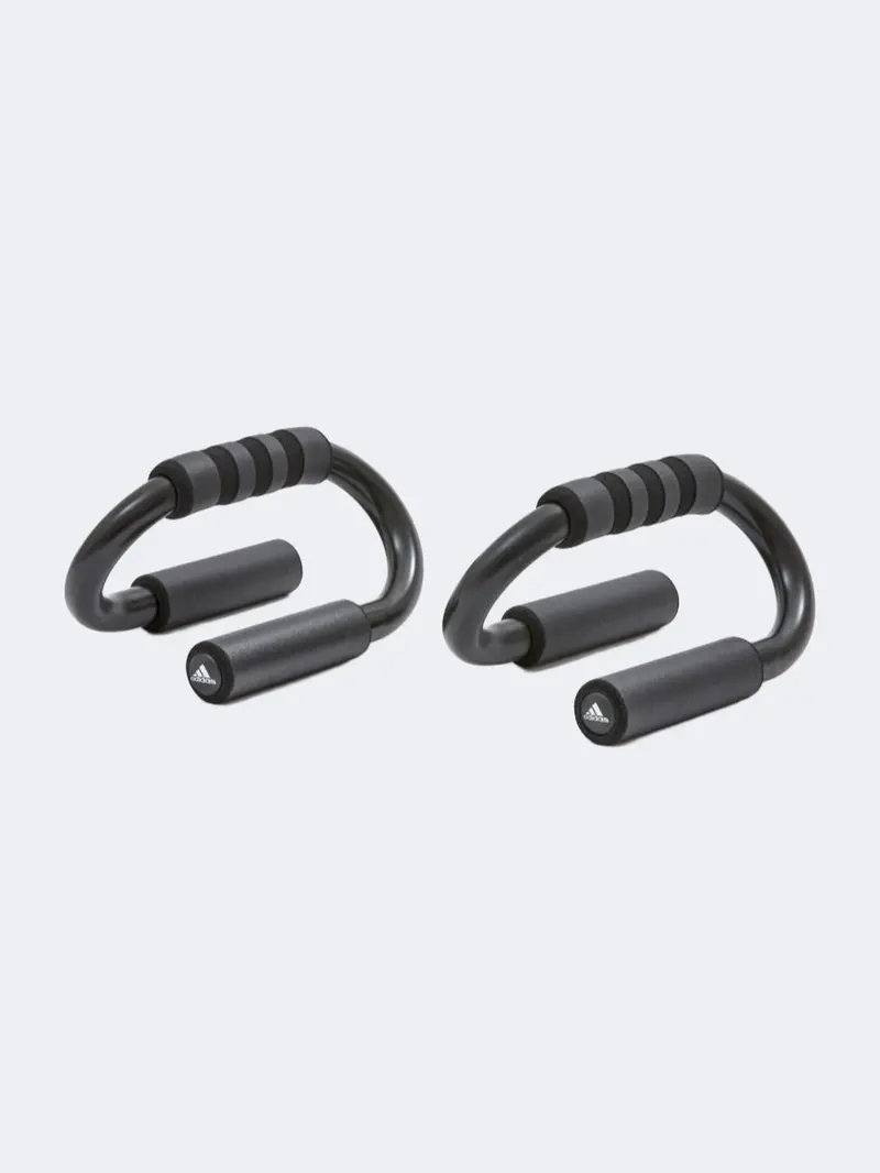 Adidas Push-Up Bars – Black Gym Support Equipment 1