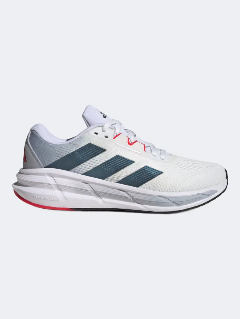 Adidas Questar 3 Men'S Running Shoes – White, Black, And Ruby Red 1