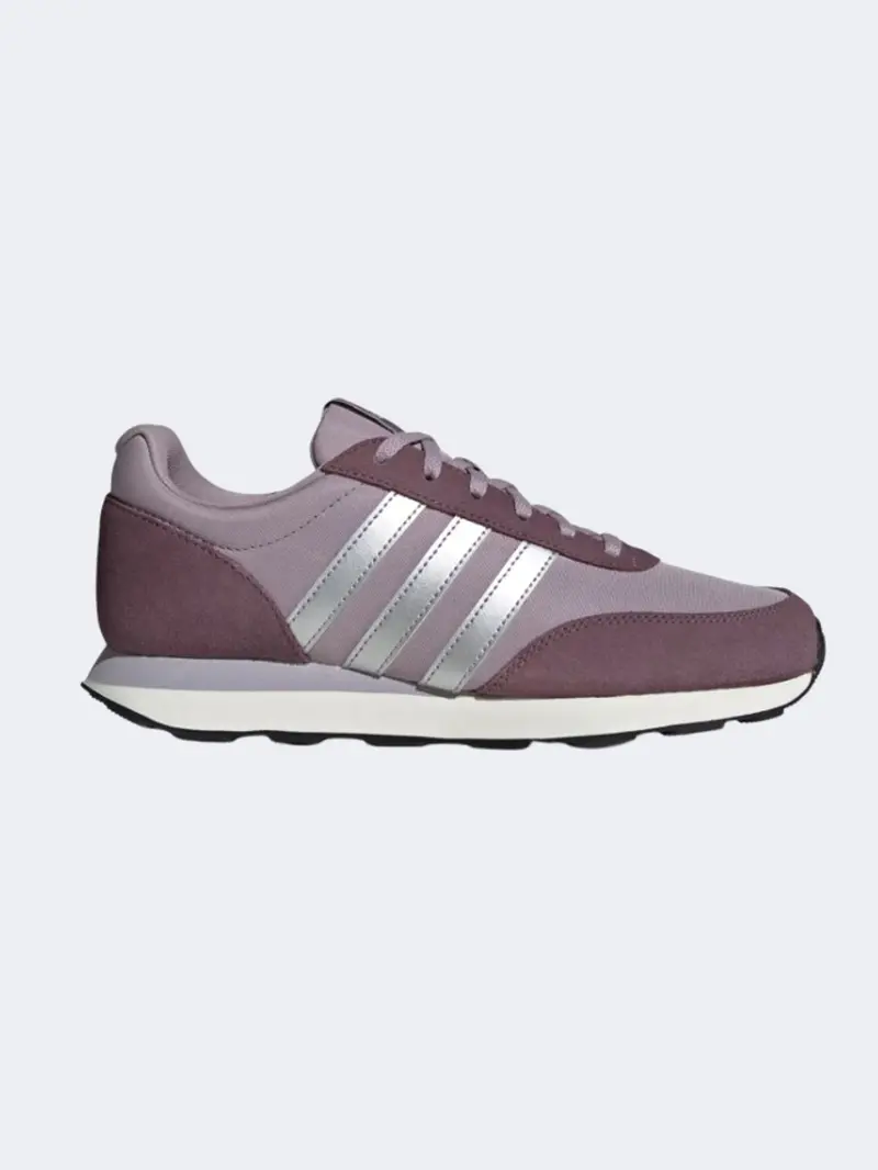 Adidas Run 60S 3 Women’S Athletic Shoes – Fig & Silver 1